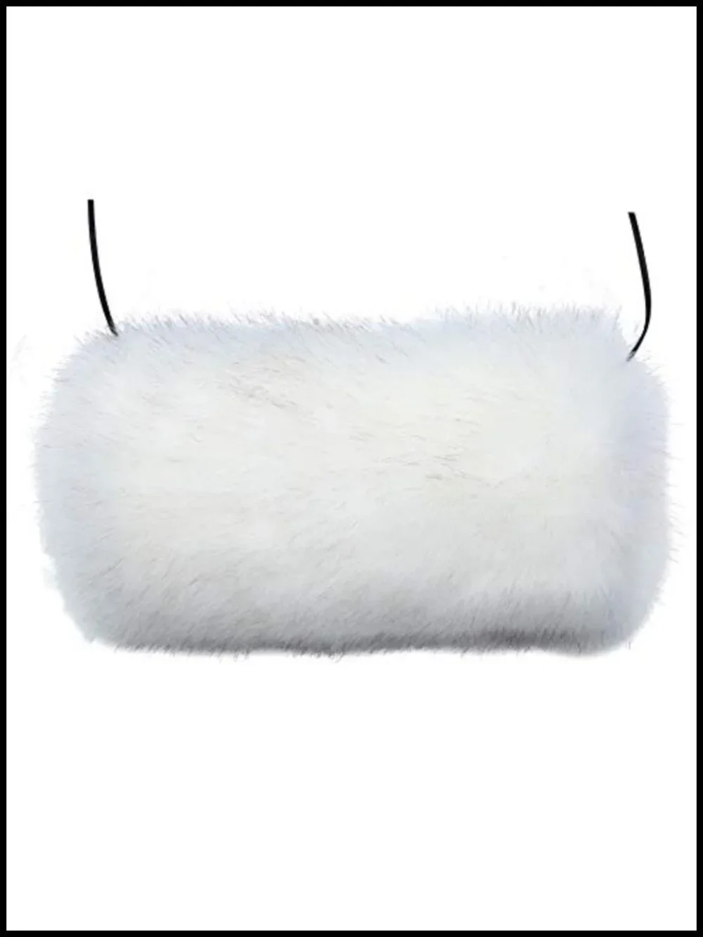 Faux Fur Hand Muff Women Winter Warm Fuzzy Pouch Furry Plush Muffler Bridal